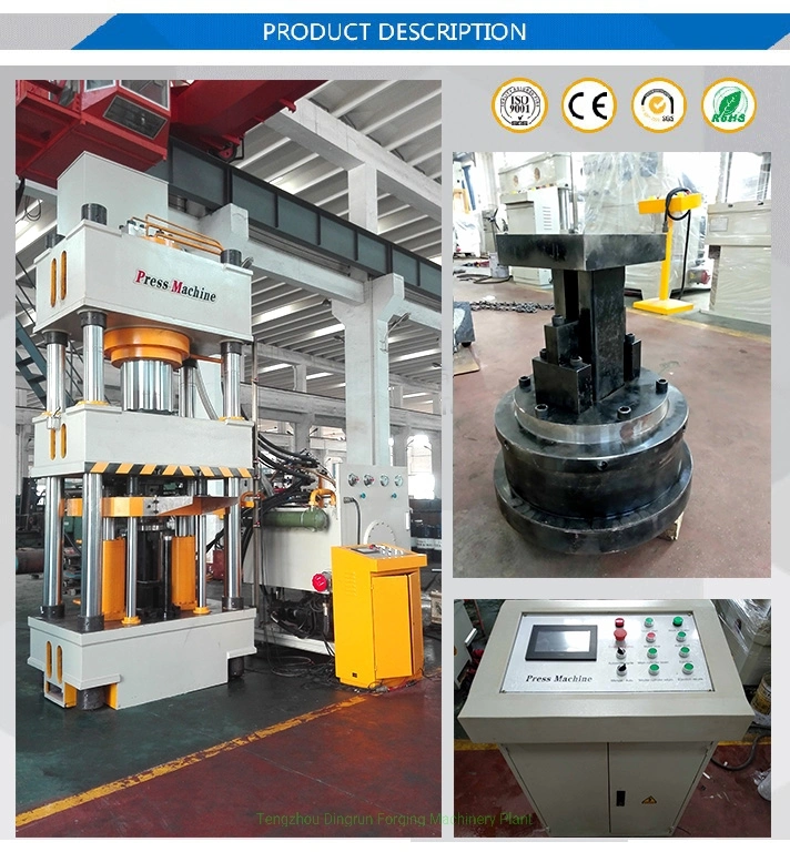 500-Ton Four-Column Automatic High-Efficiency Salt Block Production Line Customized Oil Hydraulic Press Machine with CE ISO9001 Powder Material Forming